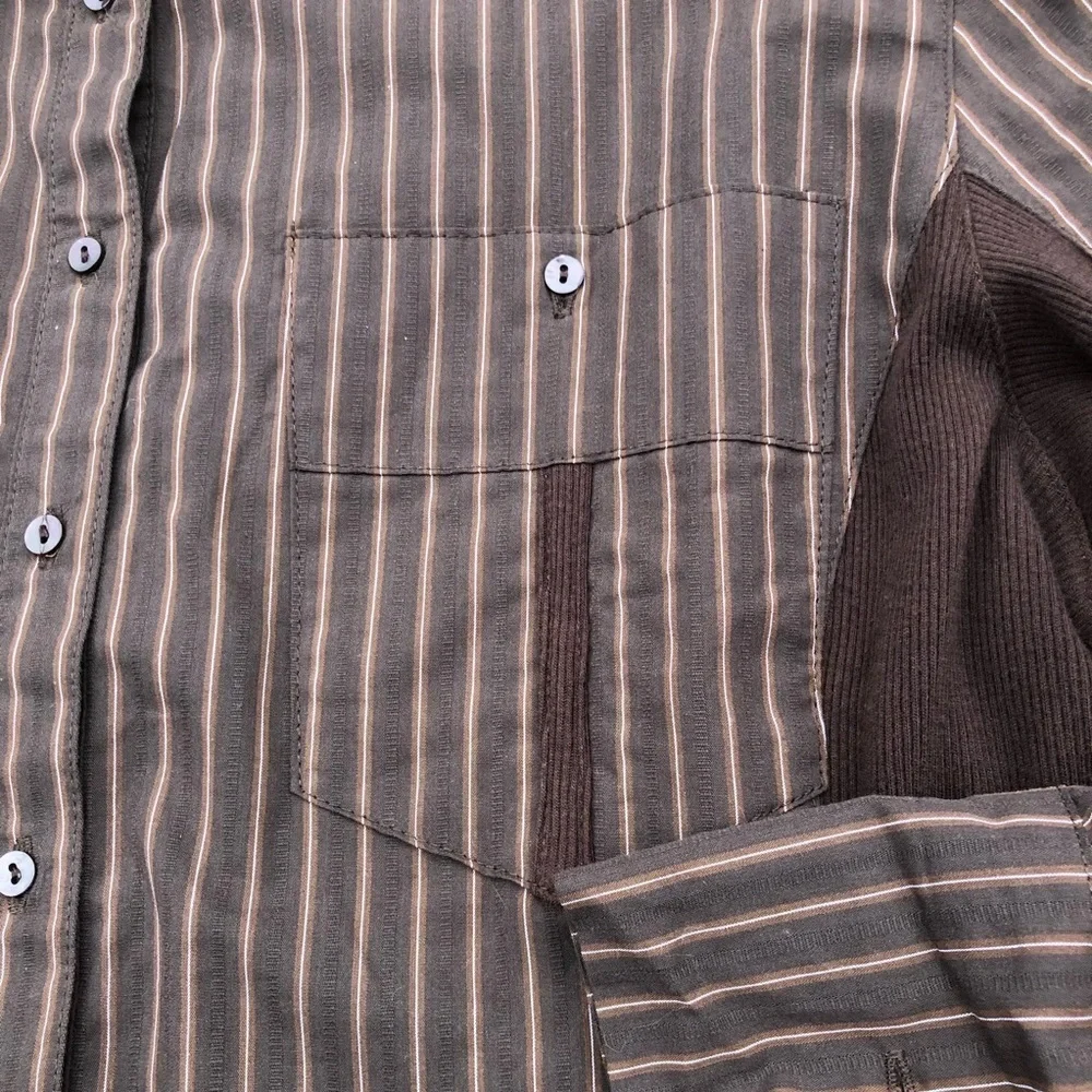 XL Goode Rider brown riding top w winched back and stretchy side panels. - Picture 4 of 11